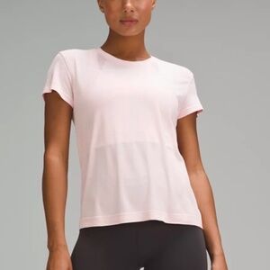 Lululemon Train to Be Short-Sleeve Shirt - Size 6 - Strawberry Milkshake
